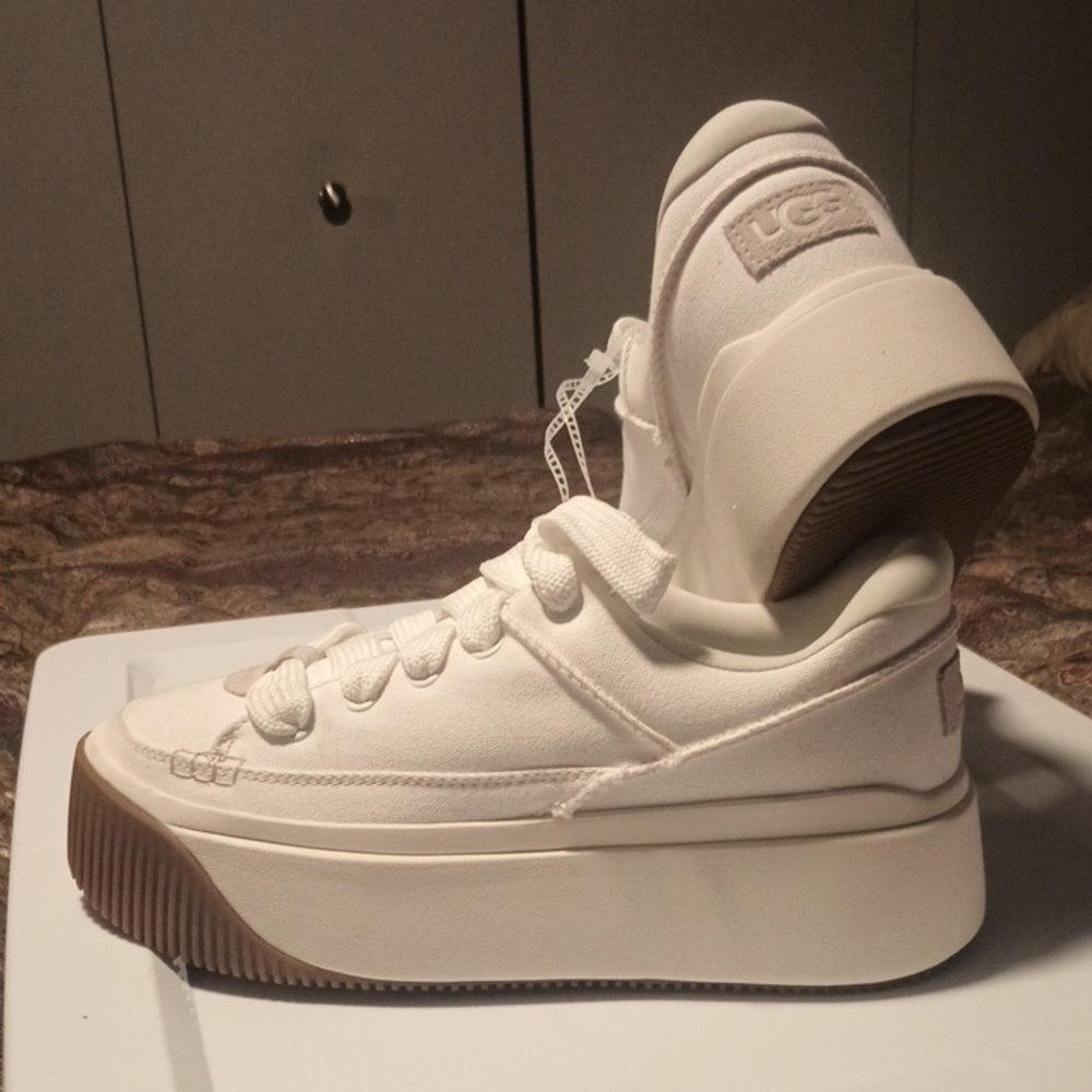 UGG Cream Platform Sneakers
